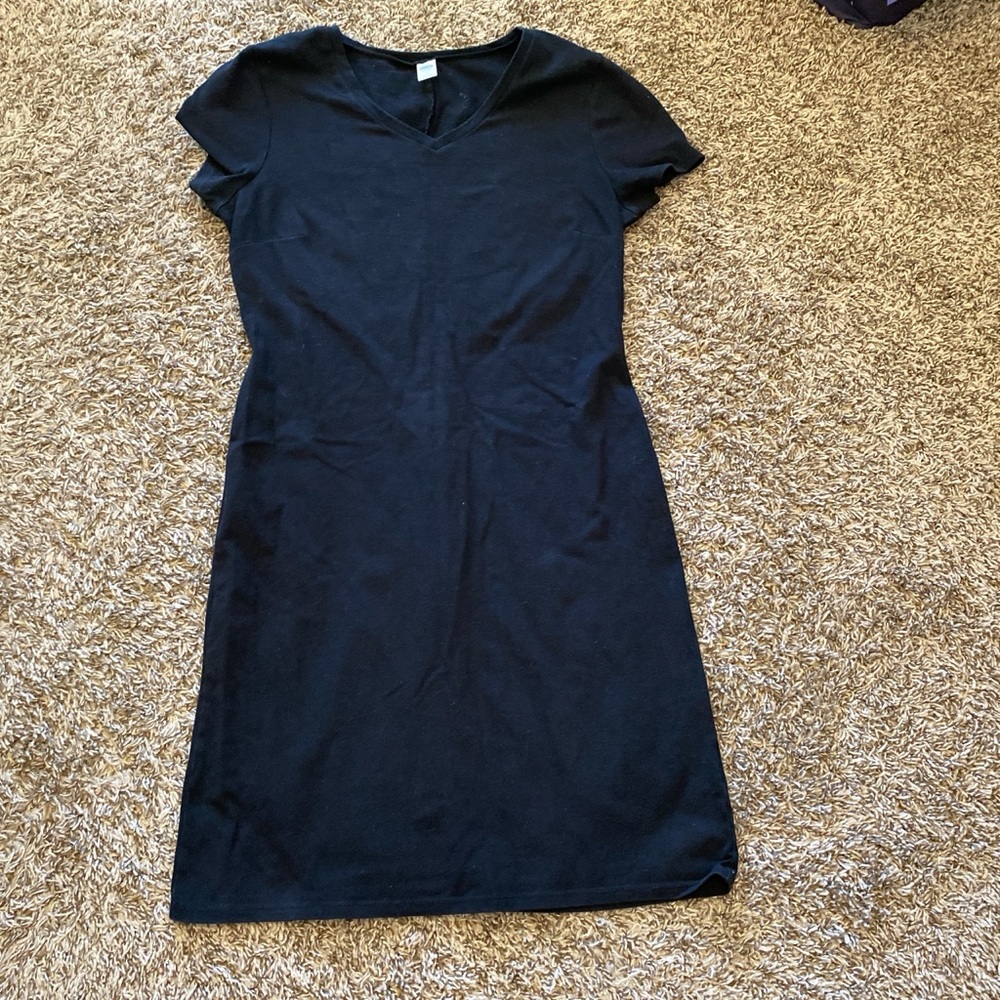 Old Navy Classic Black V-Neck Dress